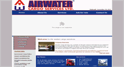 Desktop Screenshot of airwatercargo.com