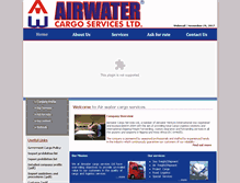 Tablet Screenshot of airwatercargo.com
